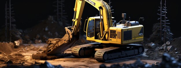 3d excavator