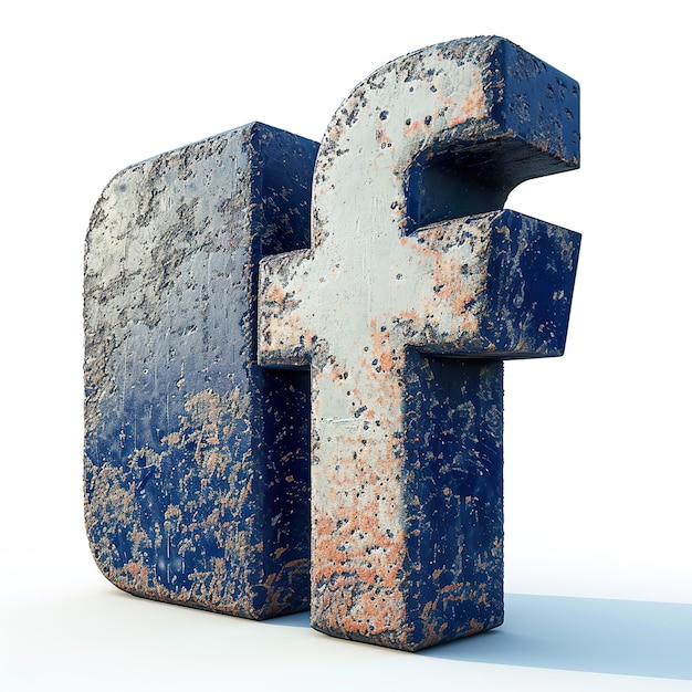 3D Facebook-logo-pictogram