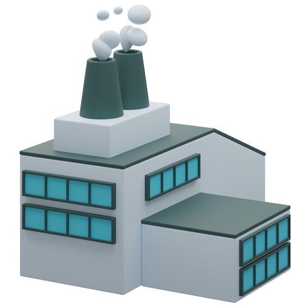 부동산 디자인을위한 3D 공장 건물
