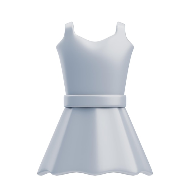 3d fashion dress design concept illustrations