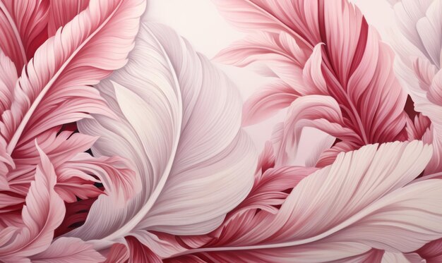 Photo 3d feathers illustration background wallpaper