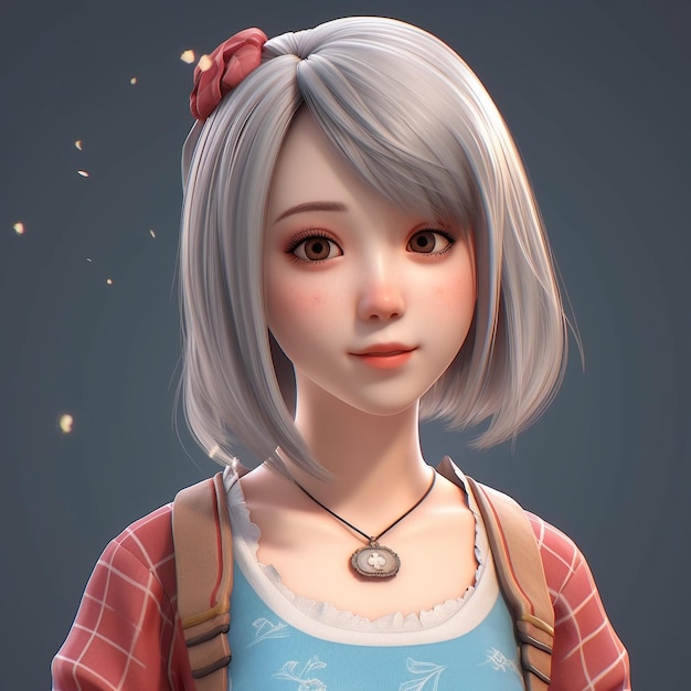 3D female Anime character