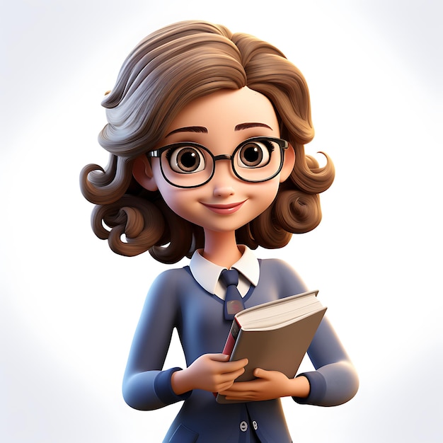 3D Female Teacher Character