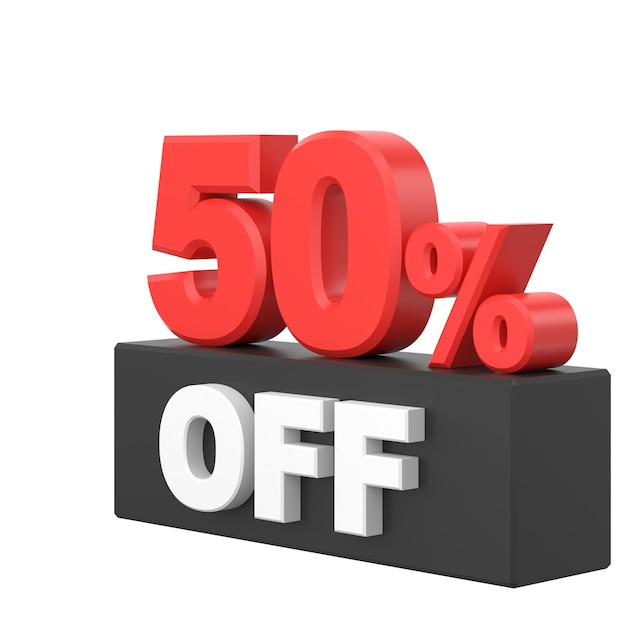 3D fifty percent off 50 off Black Friday sale