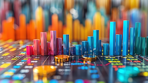 3D Financial Graphs and Stock Market Data