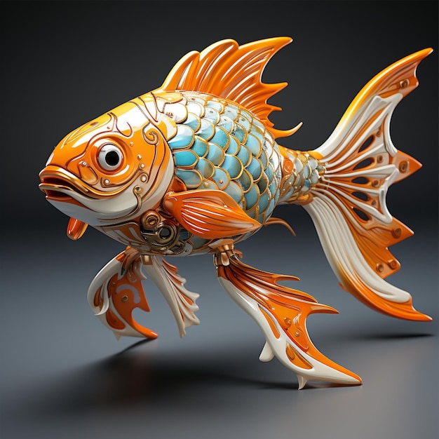 3d fish model blender