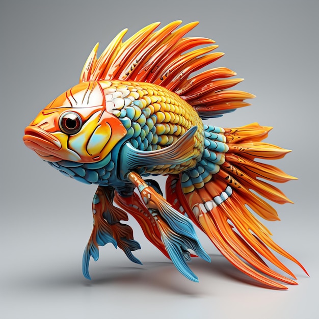 3d fish model blender