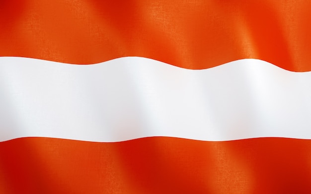 Photo 3d flag of austria.