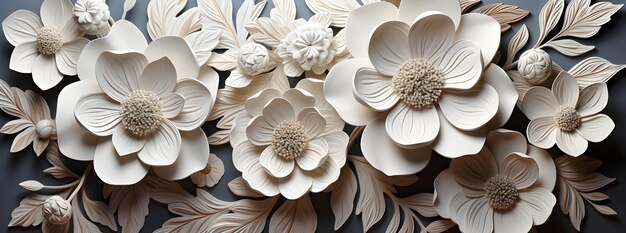 3d floral wall decorative wall with flowers wallpaper