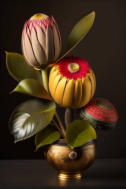 3d flower art