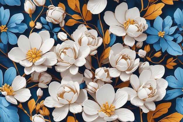 3d flower background