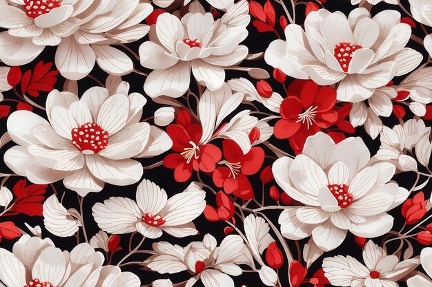 3d flower background