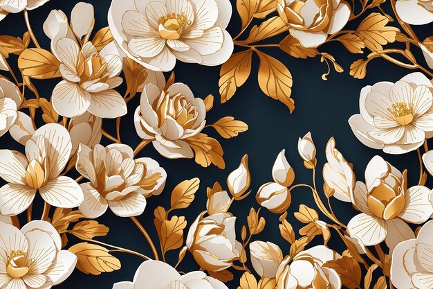 3d flower background