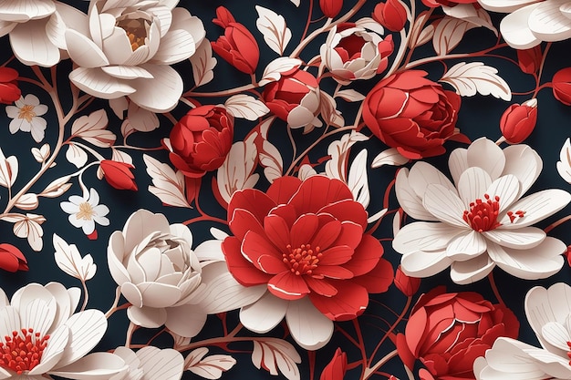 3d flower background