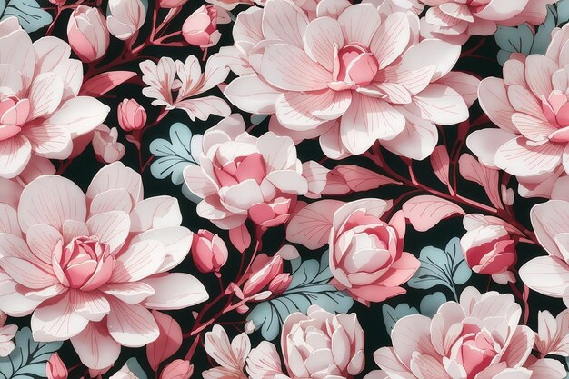 3d flower luxury background