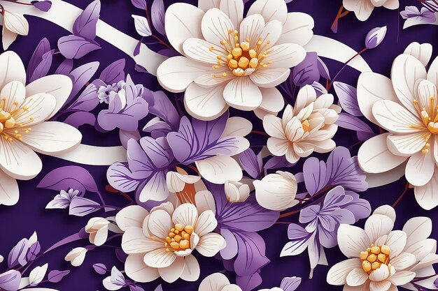 3d flower luxury background