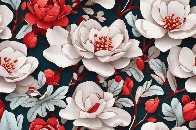 3d flower luxury background