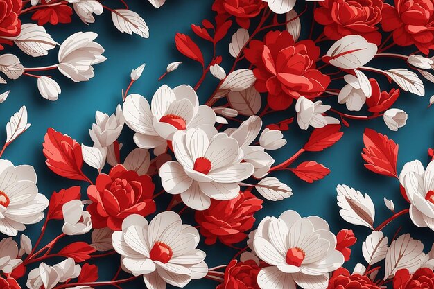 3d flower luxury background