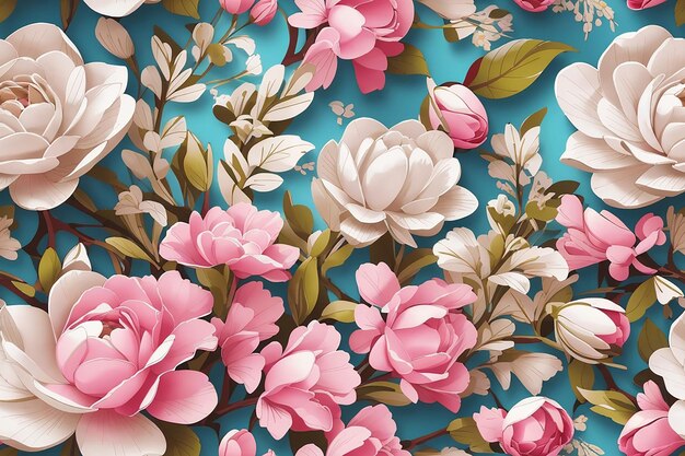 3d flower luxury background