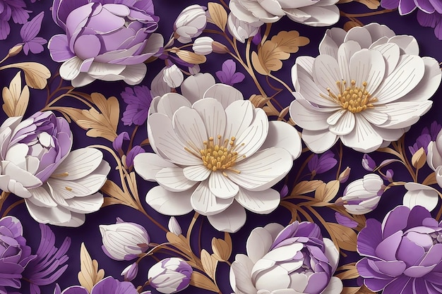 3d flower luxury background