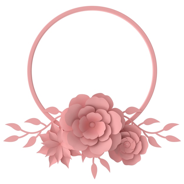 3D цветок Бумажный цветок 3D иллюстрация