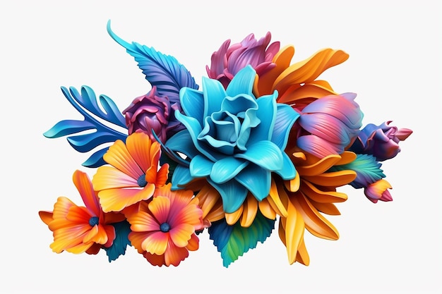 3d Flower Sublimation clipart