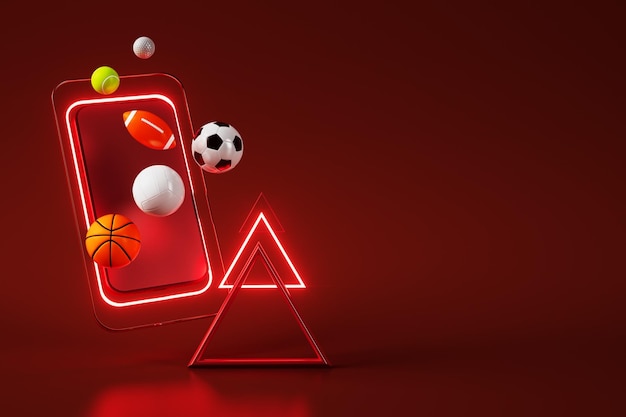 3D дизайн футбольных объектов. реалистичный рендеринг.