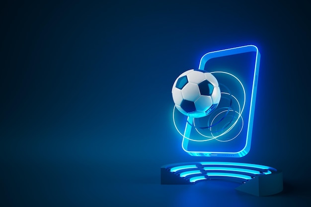 3d football object design realistic