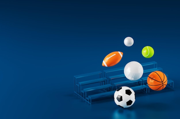 3d football object design realistic 