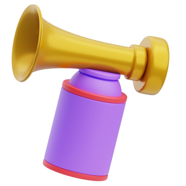 Photo 3d football stadium celebration air horn