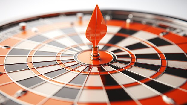 3D foto van een dartboard behang