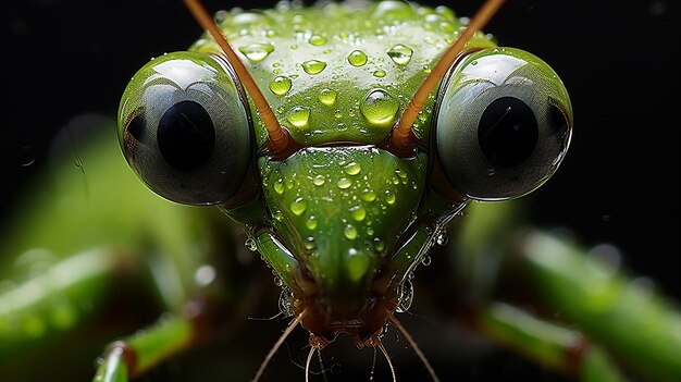 3D-foto van een sprinkhaan