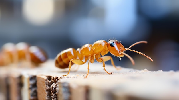 3D-foto van een wespe