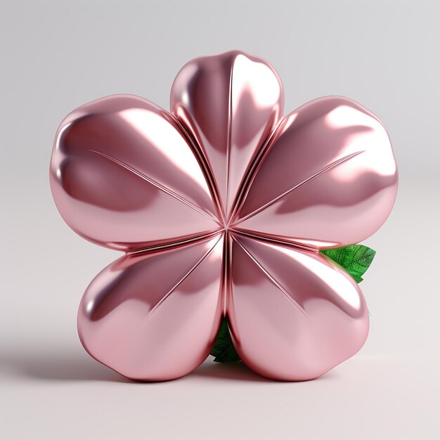 Photo 3d_four_leaf_clover_shape_with_3_different_rendering_09ec65b3