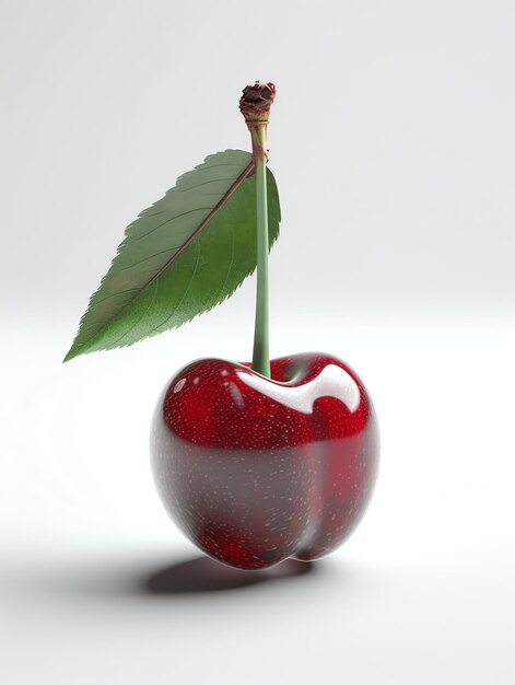 3d fruits realistic focus of cherry