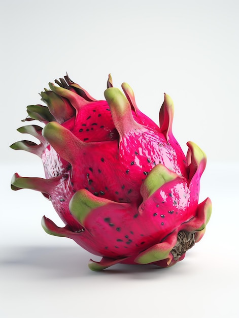 Foto frutta 3d: focus realistico del frutto del drago