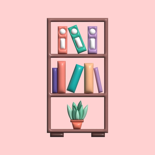 3d furniture graphic asset with light background
