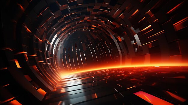 Photo 3d futuristic abstract background generative ai