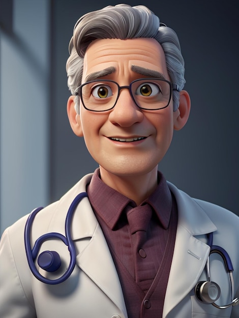 3d game character doctor