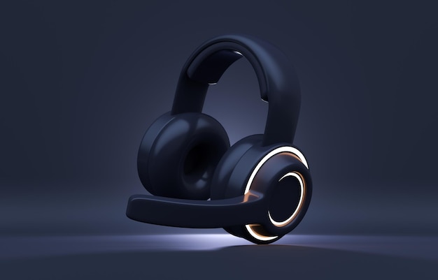 3D Gaming Headset 3D render