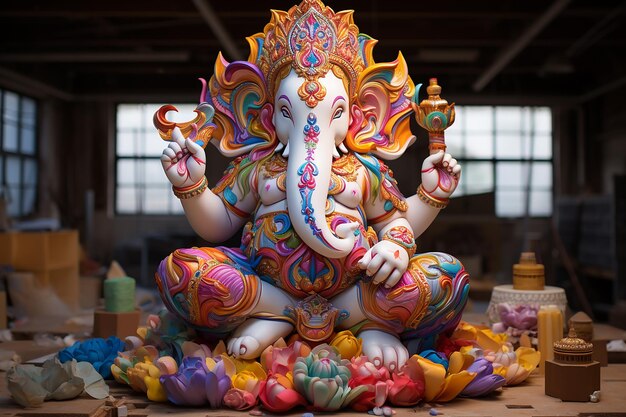 3d Ganesha ganpati staute