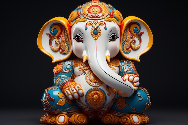 3d Ganesha Ganpati staute