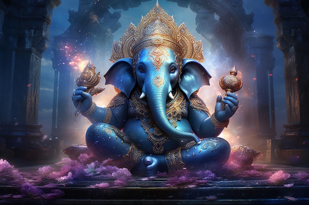 3d Ganesha Ganpati staute