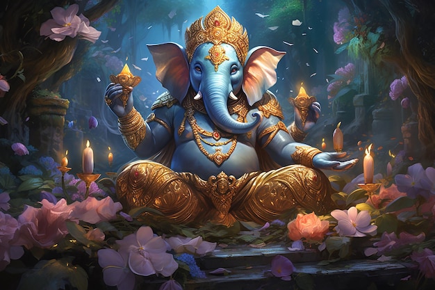 3d Ganesha ganpati stoute