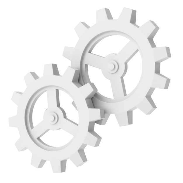 3D gear Setting icon 3D illustration