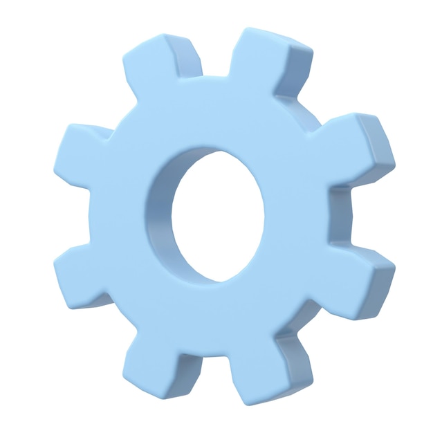 3D gear Setting icon 3D illustration