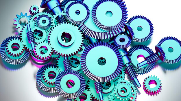 3d gears background