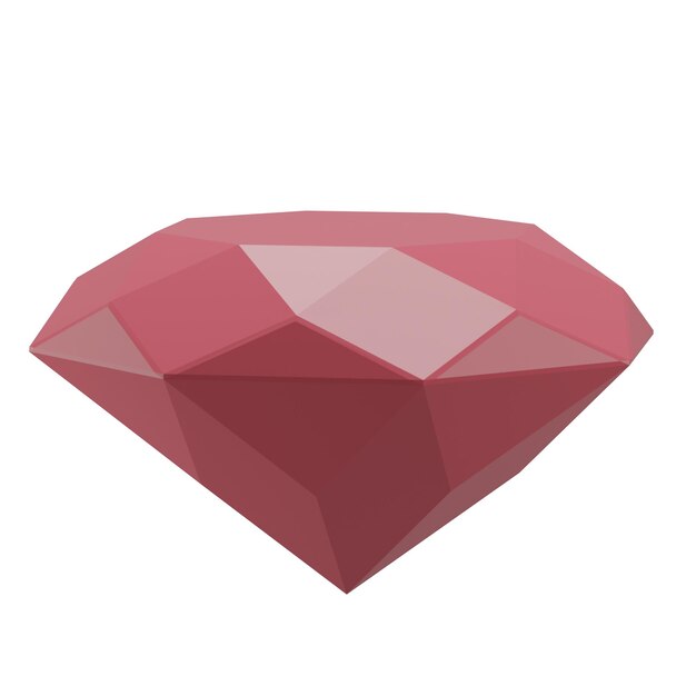 Photo 3d gem illustration