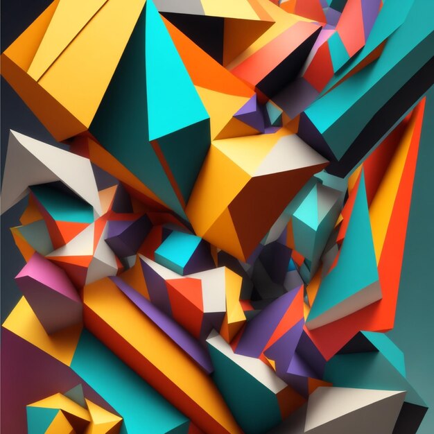 3d geometric abstract