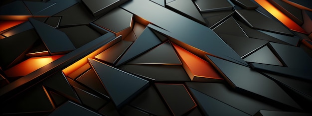 3d geometric black backgrounds fin the style of fragmented